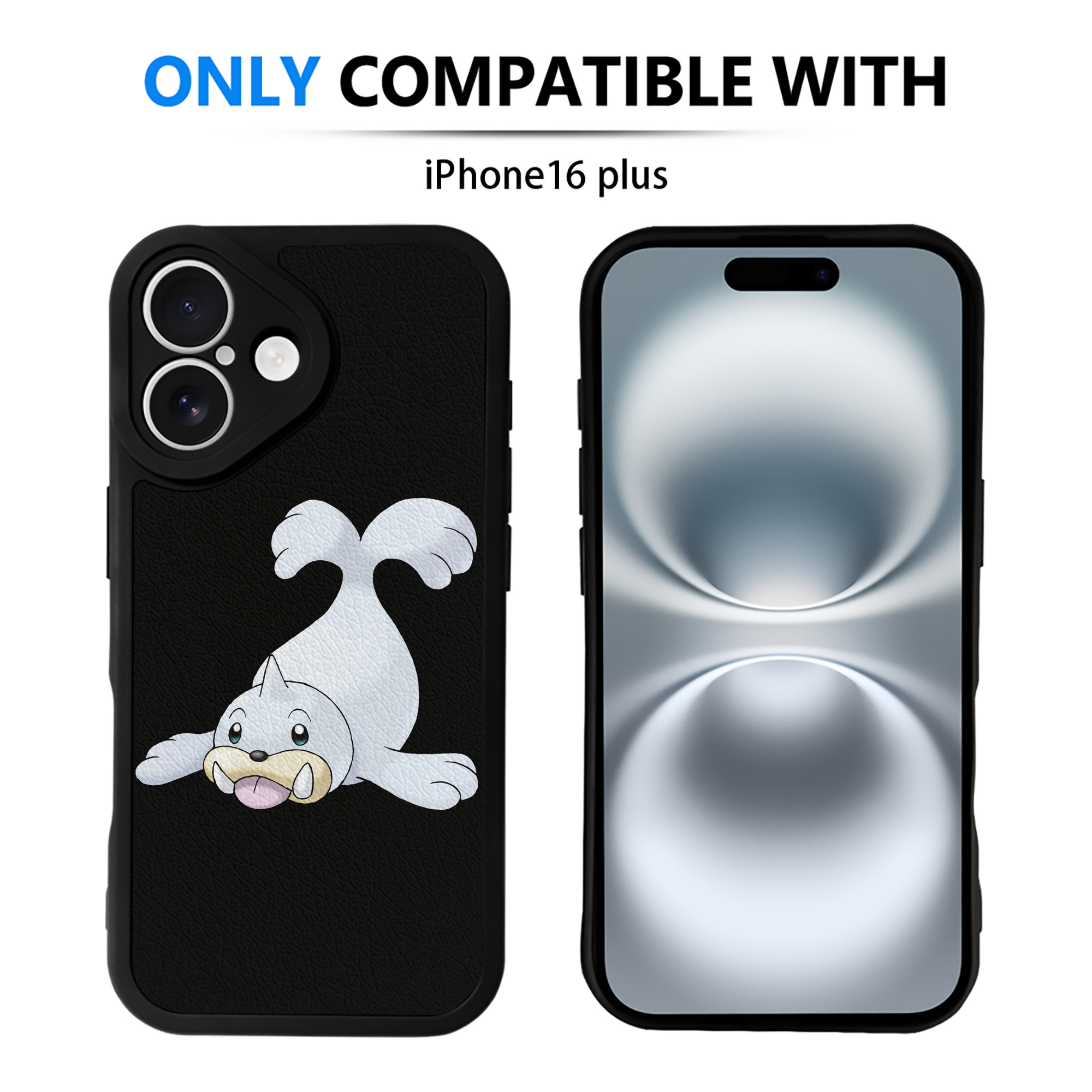 （画像用） ポケットモンスター Pokémon 【iPhone 16シリーズ対応】シリコンスマホケース（レザー調） 材質：シリコン